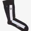 Gestreifte Piqué-Socken