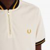 Gestreifte Poloshirts mit Bomberkragen