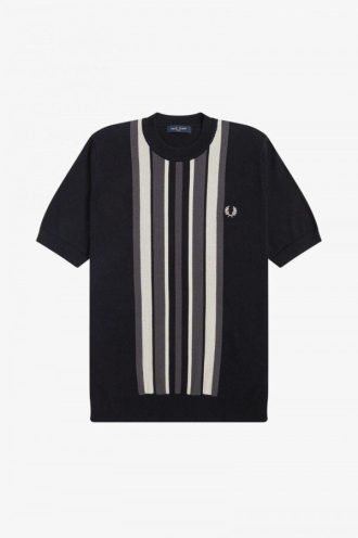 Gestreifte Strick-T-Shirts