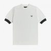 Gestreifte Strick-T-Shirts mit Bündchen