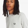 Gestreifte Strick-T-Shirts mit Bündchen