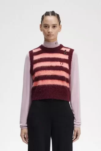 Gestreifte Strick-Tanktops für Damen