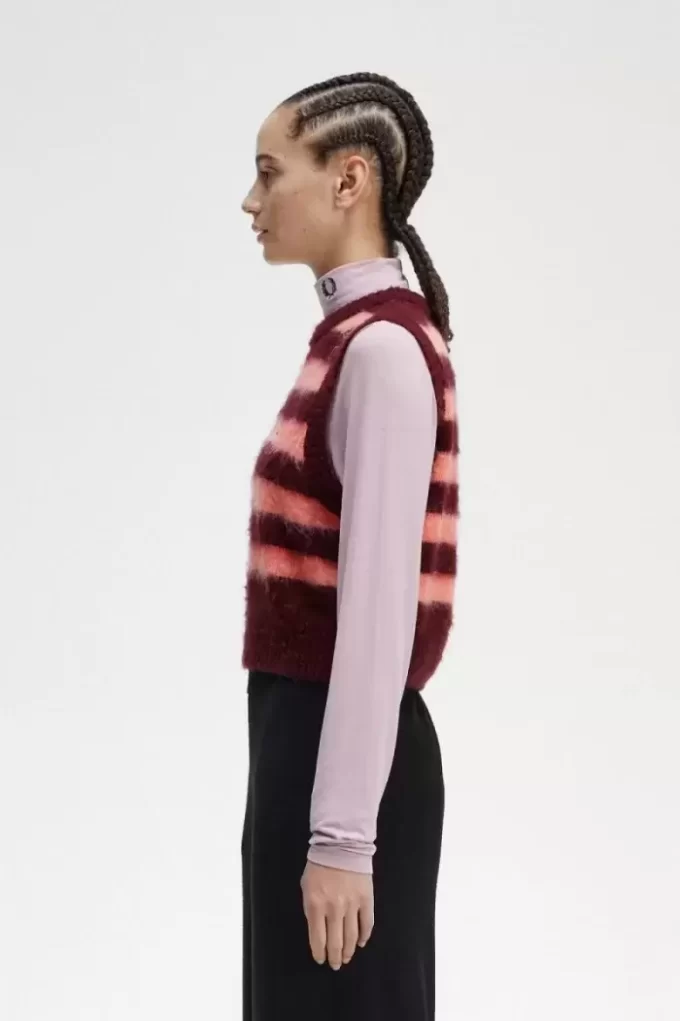 Gestreifte Strick-Tanktops für Damen