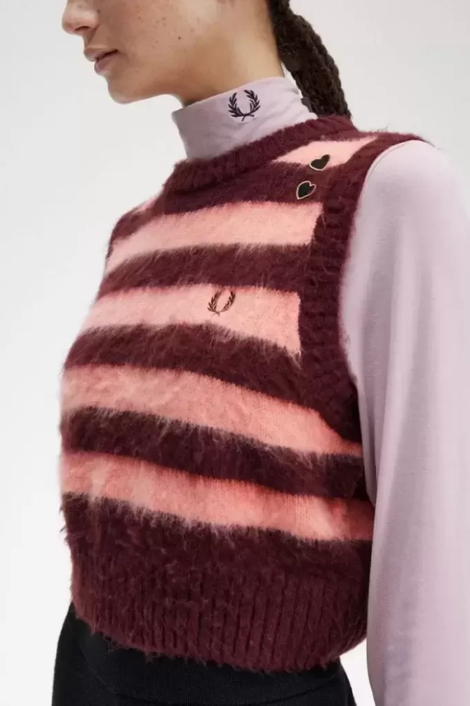 Gestreifte Strick-Tanktops für Damen