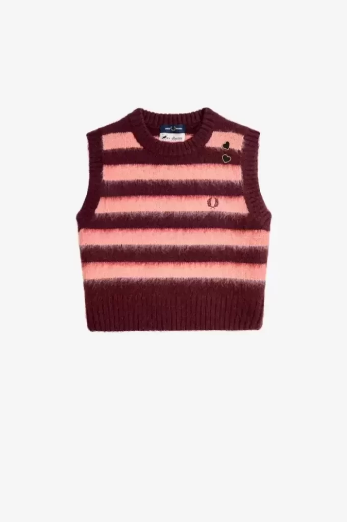 Gestreifte Strick-Tanktops für Damen