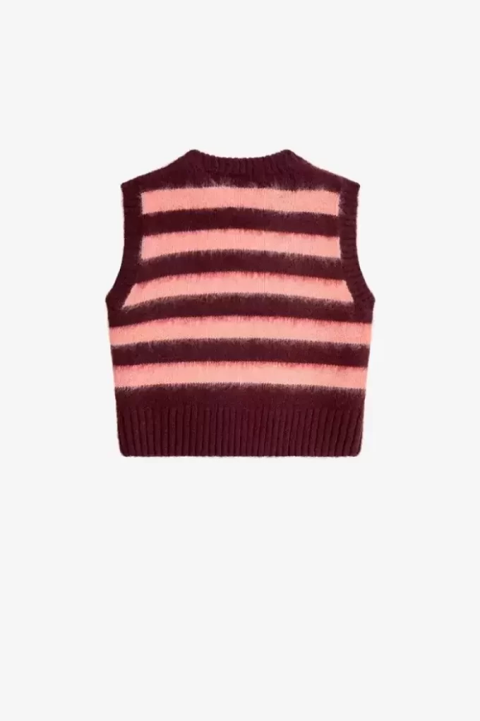 Gestreifte Strick-Tanktops für Damen