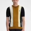 Gestreiftes Feinstrick-T-Shirt für Herren