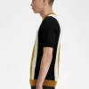 Gestreiftes Feinstrick-T-Shirt für Herren