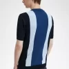 Gestreiftes Feinstrick-T-Shirt für Herren