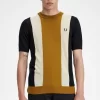 Gestreiftes Feinstrick-T-Shirt für Herren