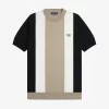 Gestreiftes Feinstrick-T-Shirt für Herren