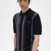 Gestreiftes Strickhemd für Herren