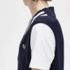 Gestrickte Herren-Tanktops mit V-Ausschnitt und Zierstreifen