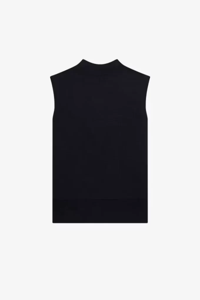 Gestrickte Herren-Tanktops mit V-Ausschnitt und Zierstreifen