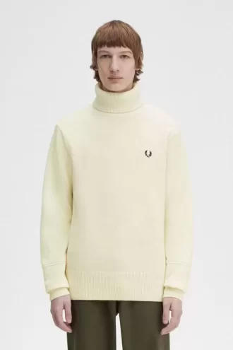 Gestrickter Rollkragenpullover für Herren