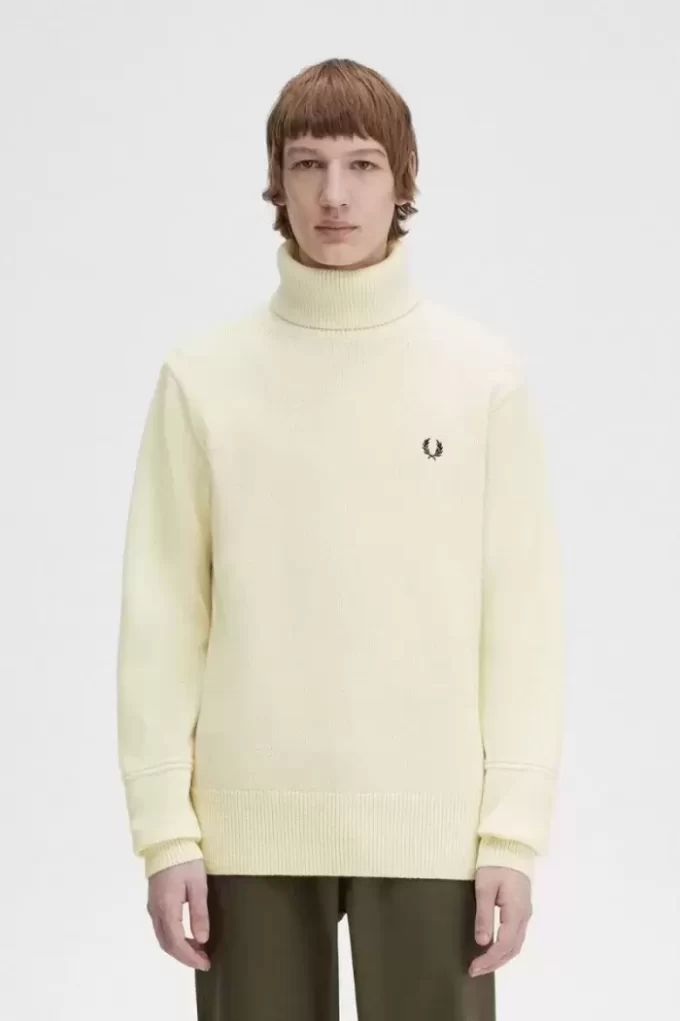 Gestrickter Rollkragenpullover für Herren