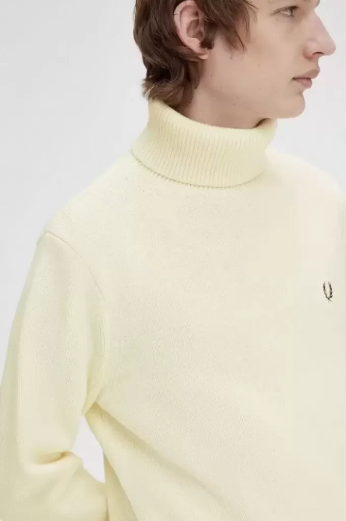 Gestrickter Rollkragenpullover für Herren