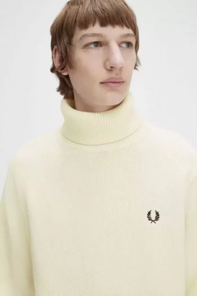 Gestrickter Rollkragenpullover für Herren