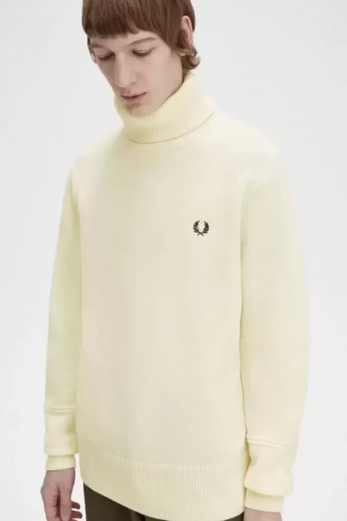 Gestrickter Rollkragenpullover für Herren