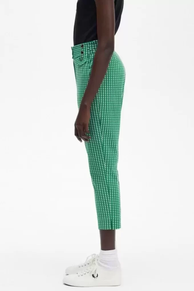 Gingham-Hosen für Damen