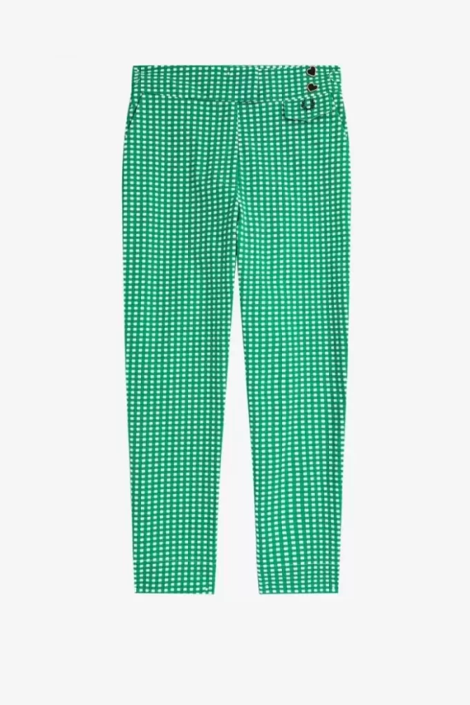 Gingham-Hosen für Damen