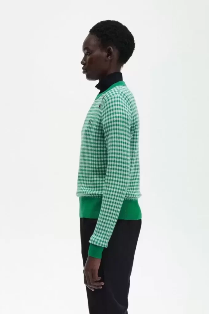 Gingham-Pullover für Damen
