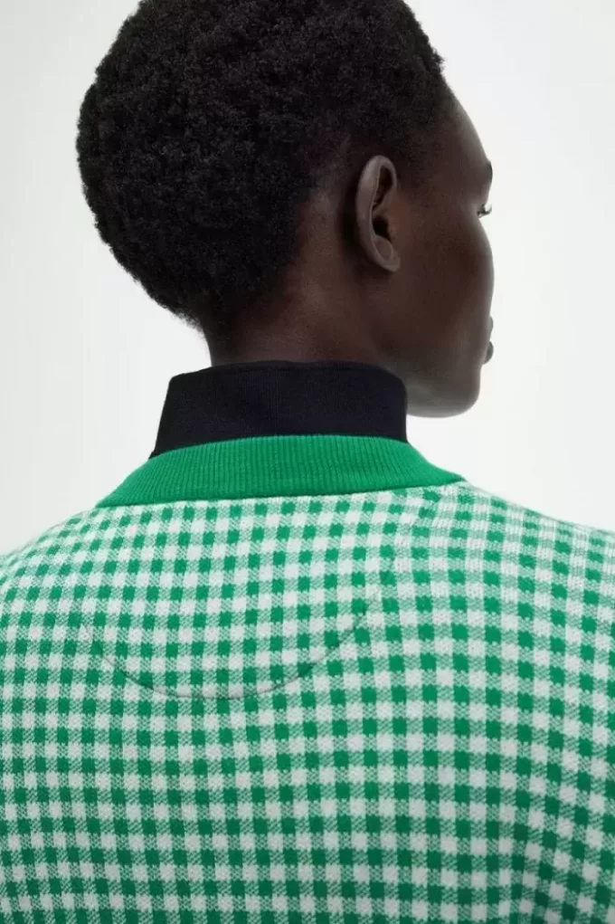 Gingham-Pullover für Damen