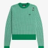 Gingham-Pullover für Damen