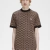 Glitch Schachbrett Herren T-Shirt