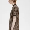 Glitch Schachbrett Herren T-Shirt
