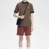 Glitch Schachbrett Herren T-Shirt