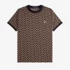 Glitch Schachbrett Herren T-Shirt