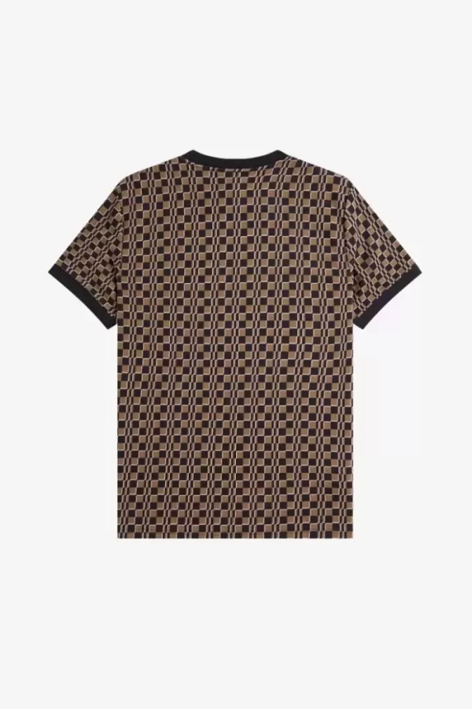 Glitch Schachbrett Herren T-Shirt