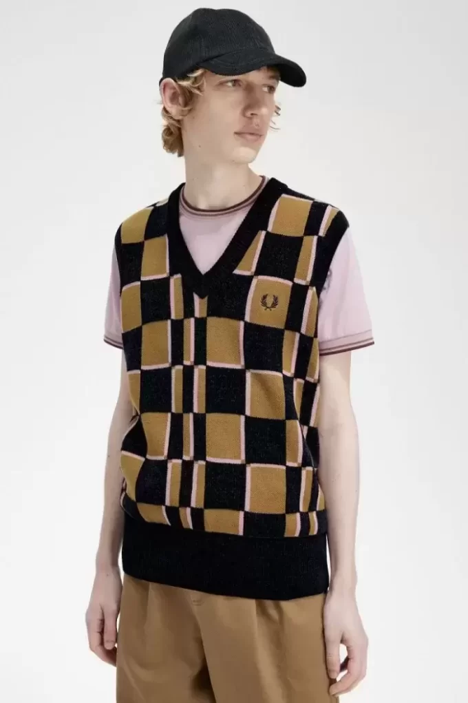 Glitch Schachbrett Herren Tanks