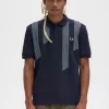 Glitch Stripe Herren-Poloshirt