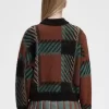 Glitch Tartan Damenpullover