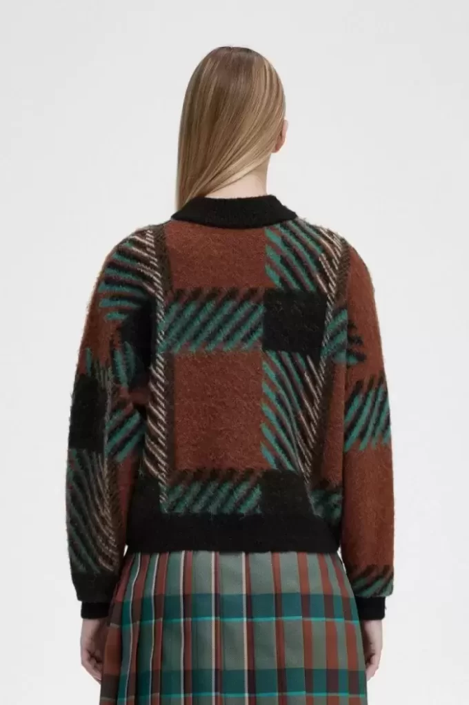 Glitch Tartan Damenpullover