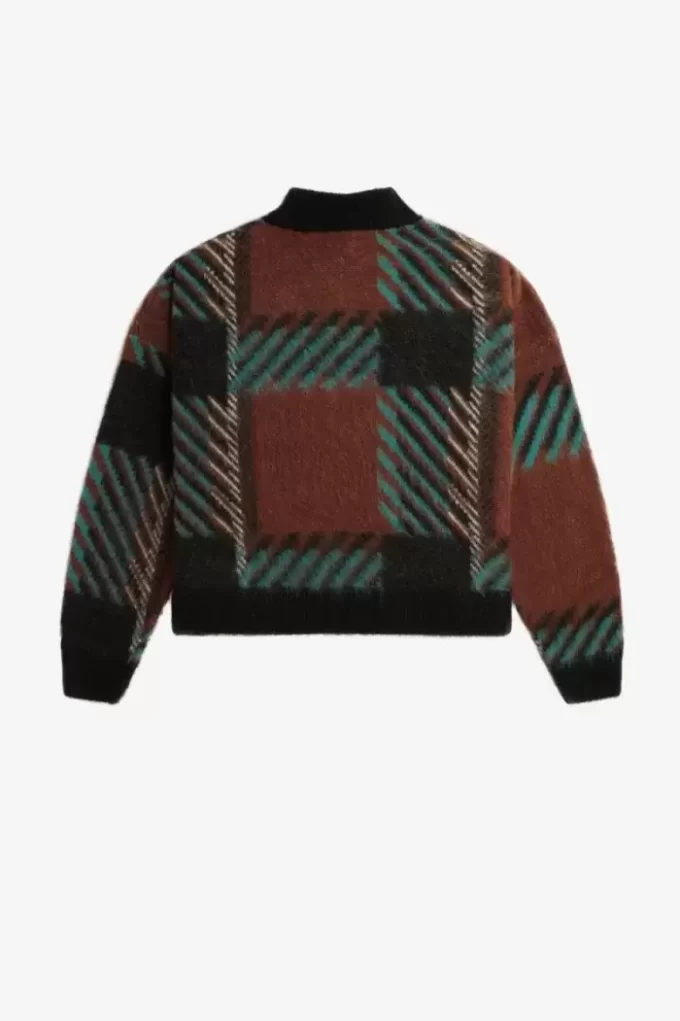 Glitch Tartan Damenpullover