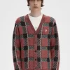 Glitch Tartan Herren-Cardigan