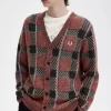 Glitch Tartan Herren-Cardigan