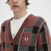 Glitch Tartan Herren-Cardigan
