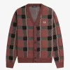 Glitch Tartan Herren-Cardigan