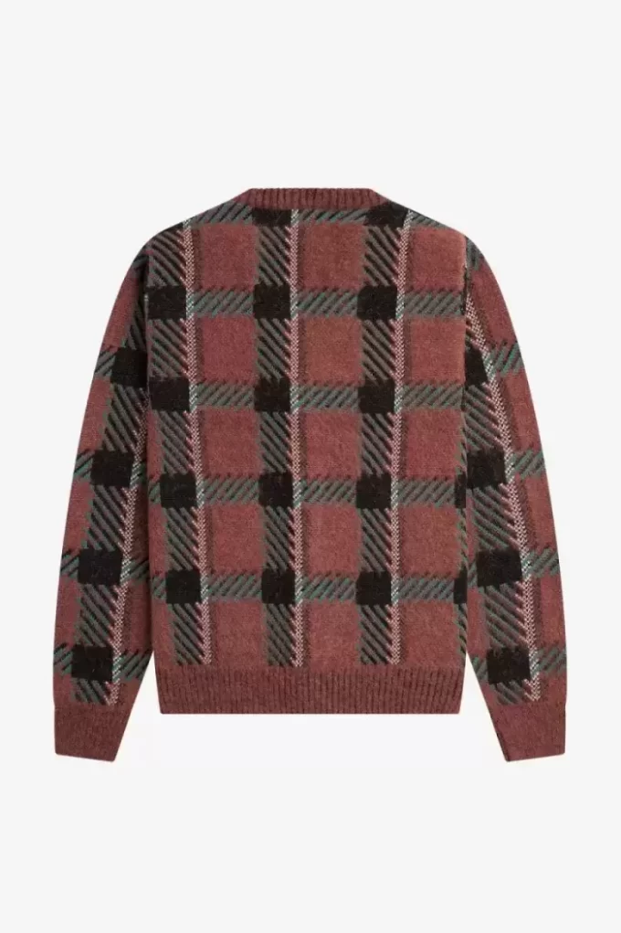 Glitch Tartan Herren-Cardigan