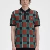 Glitch Tartan Herren-Poloshirt