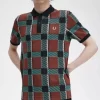 Glitch Tartan Herren-Poloshirt