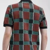 Glitch Tartan Herren-Poloshirt