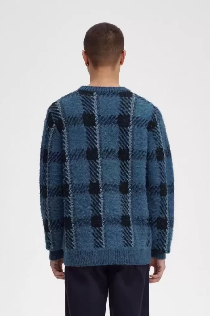Glitch Tartan Herrenpullover