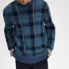 Glitch Tartan Herrenpullover
