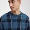 Glitch Tartan Herrenpullover