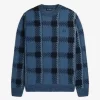 Glitch Tartan Herrenpullover